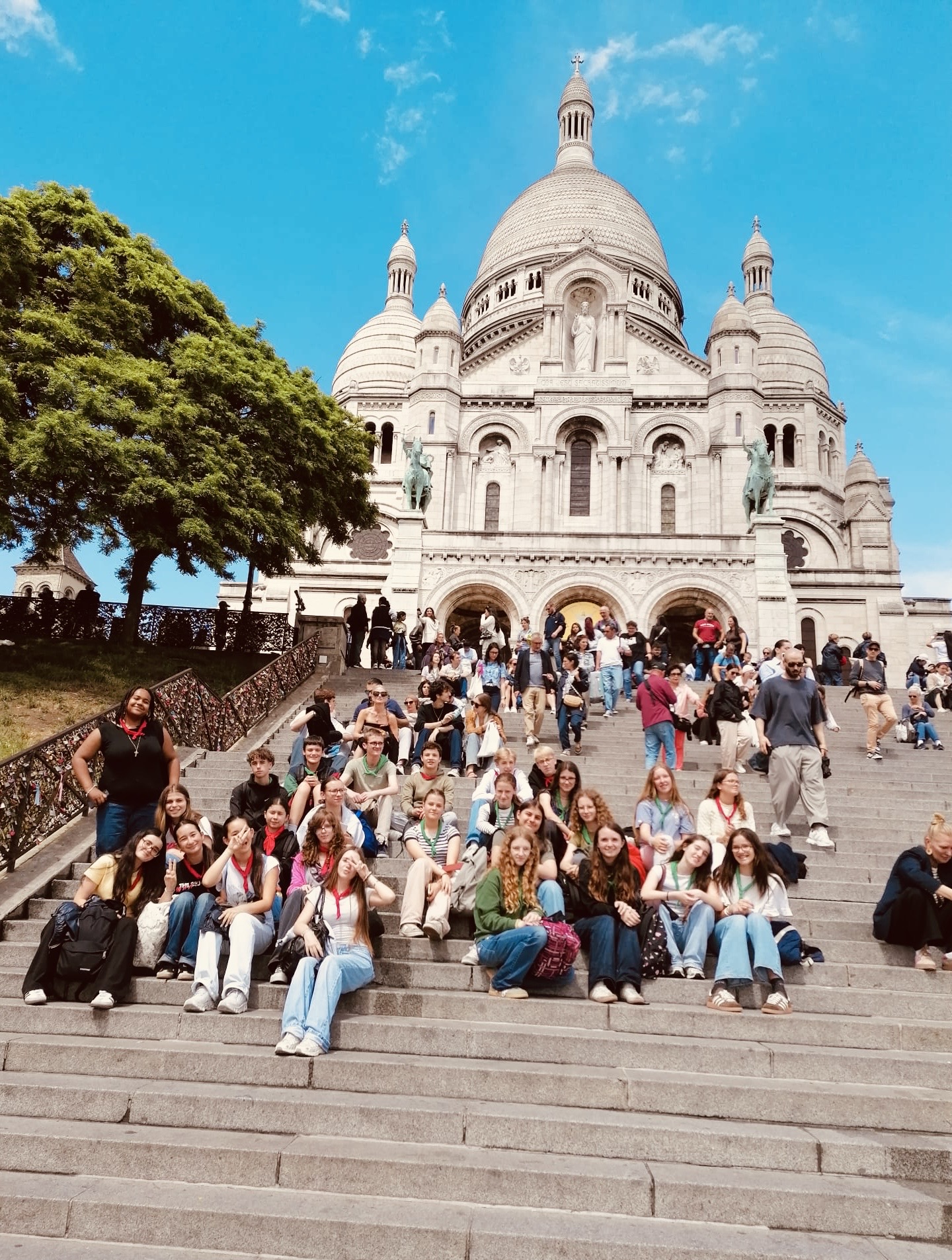 Retraite à Montmartre des élèves de 3e